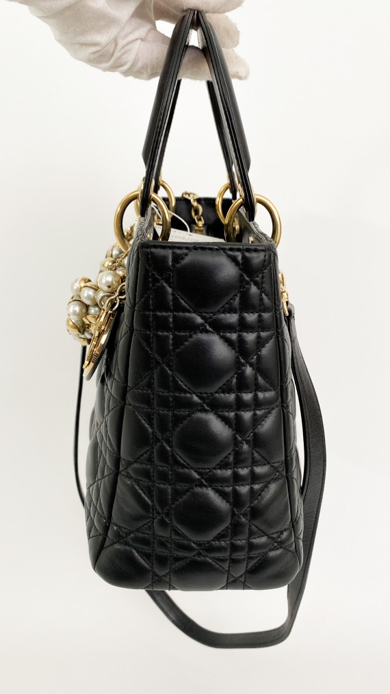 Lady Dior Medium Pearl Shoulder bag