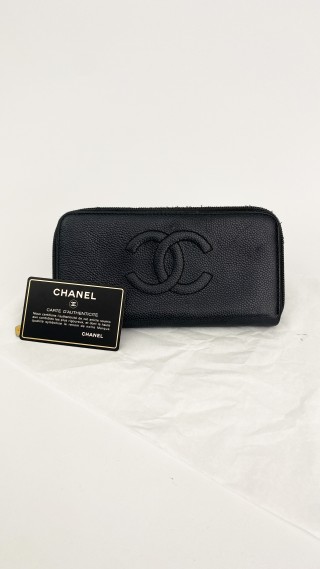 Chanel Lommebok i Caviarskinn
