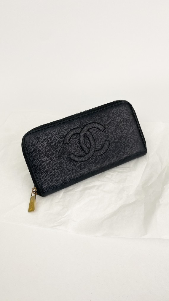 Chanel Lommebok i Caviarskinn