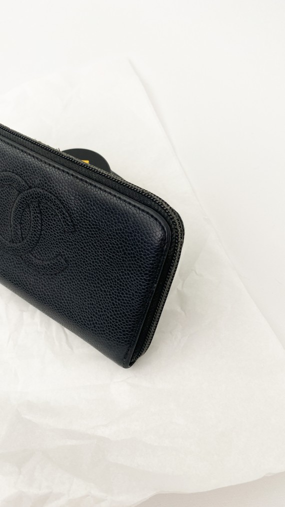 Chanel Lommebok i Caviarskinn