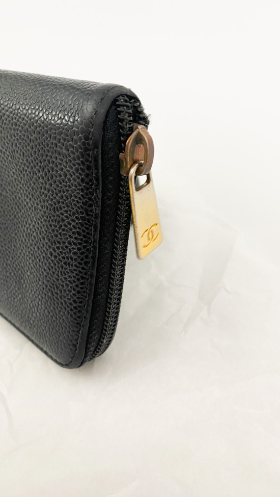 Chanel Lommebok i Caviarskinn