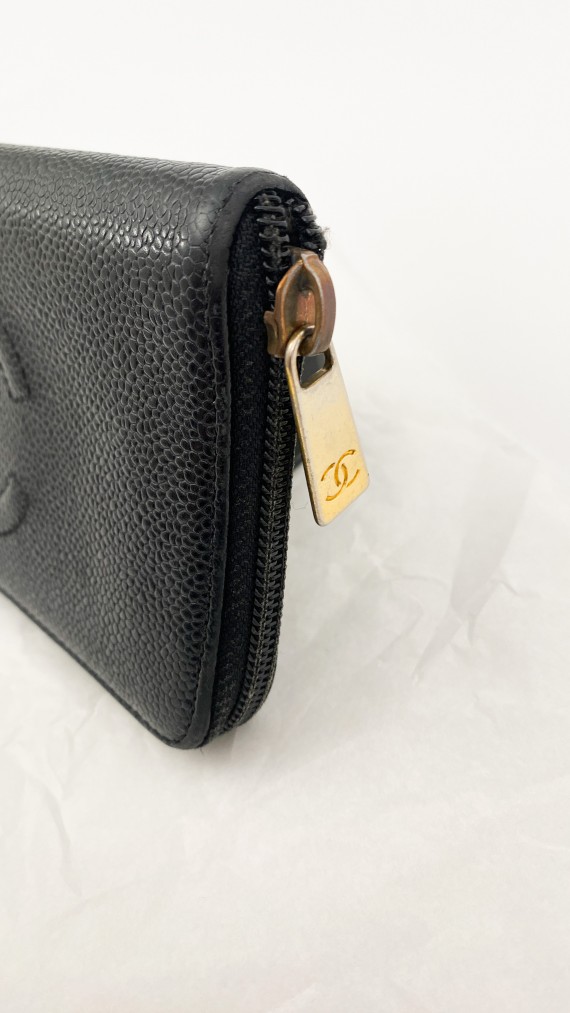 Chanel Lommebok i Caviarskinn