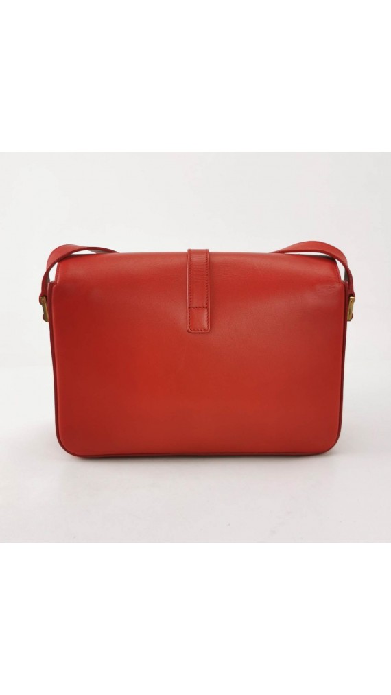 YSL Bag Saint Laurent universite flap bag in red medium size