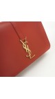 YSL Bag Saint Laurent universite flap bag in red medium size