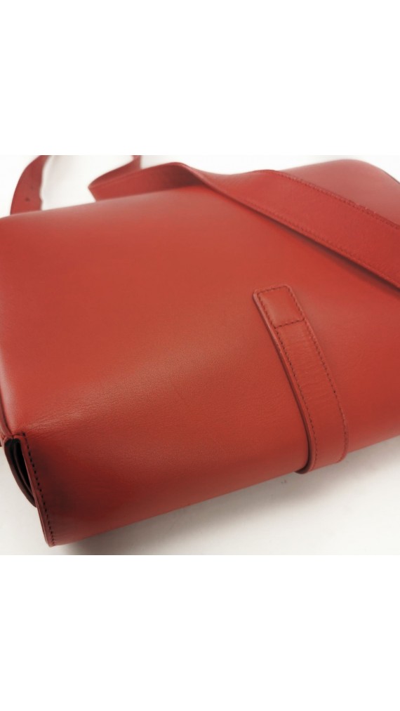 YSL Bag Saint Laurent universite flap bag in red medium size