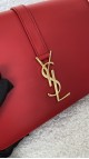 YSL Bag Saint Laurent universite flap bag in red medium size