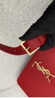 YSL Bag Saint Laurent universite flap bag in red medium size