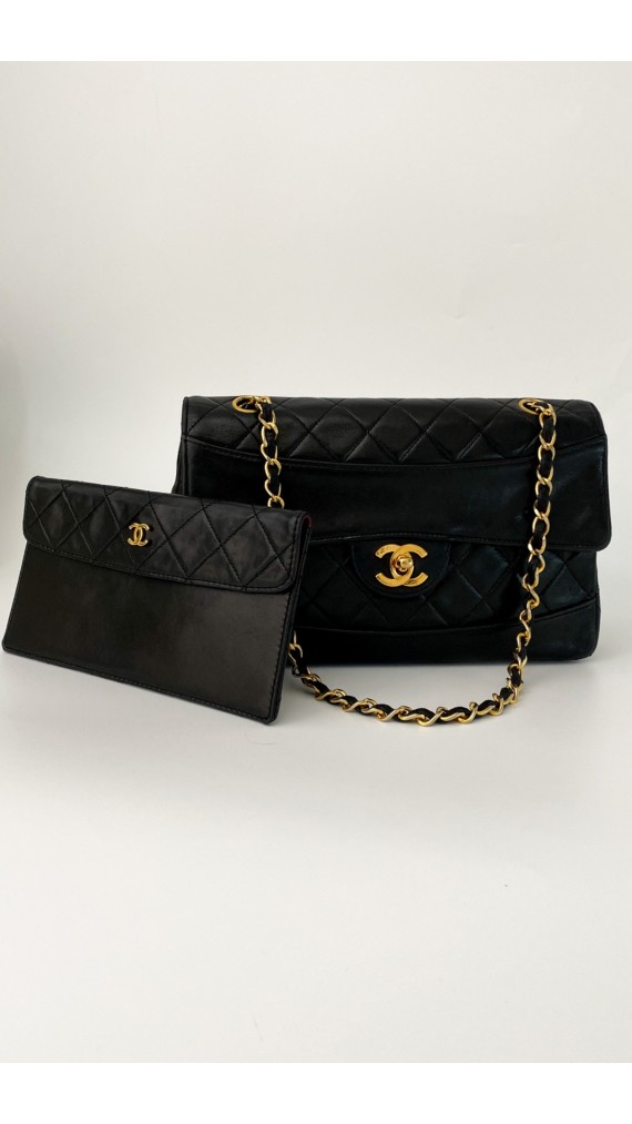 Chanel Classic Flap Bag m. Lommbok