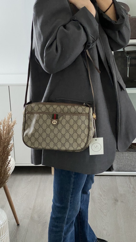 Gucci Canvas Shoulder Bag