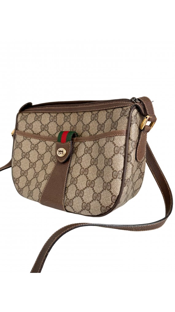 Vintage Gucci Monogram Crossbody Bag