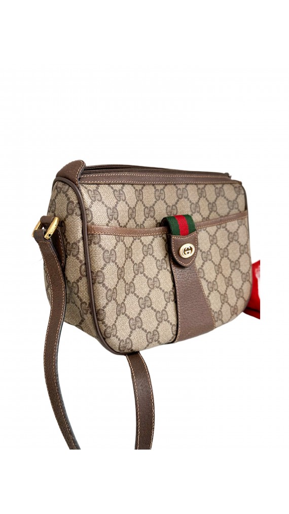 Vintage Gucci Monogram Crossbody Bag