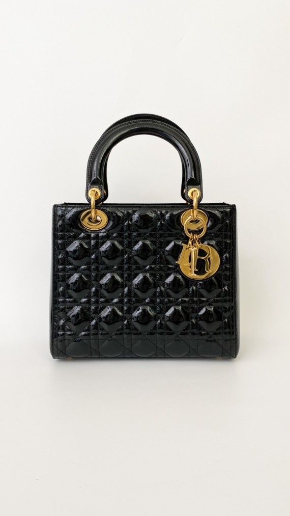 Lady Dior Medium i Patent