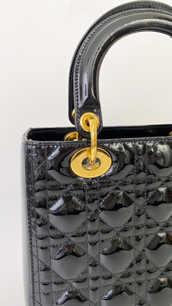 Lady Dior Medium i Patent