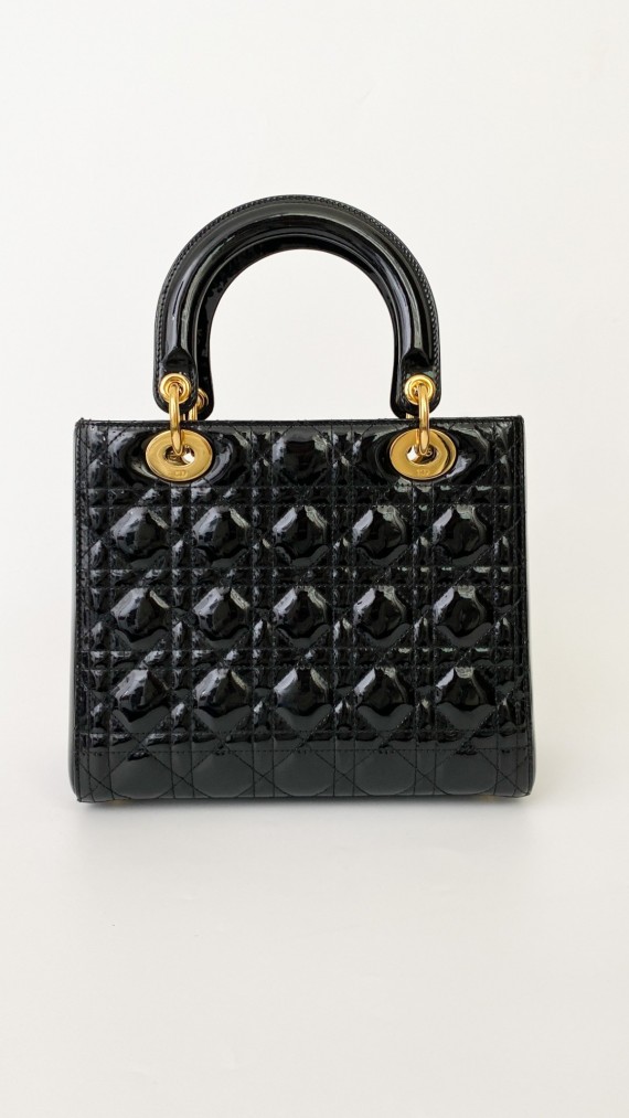 Lady Dior Medium i Patent