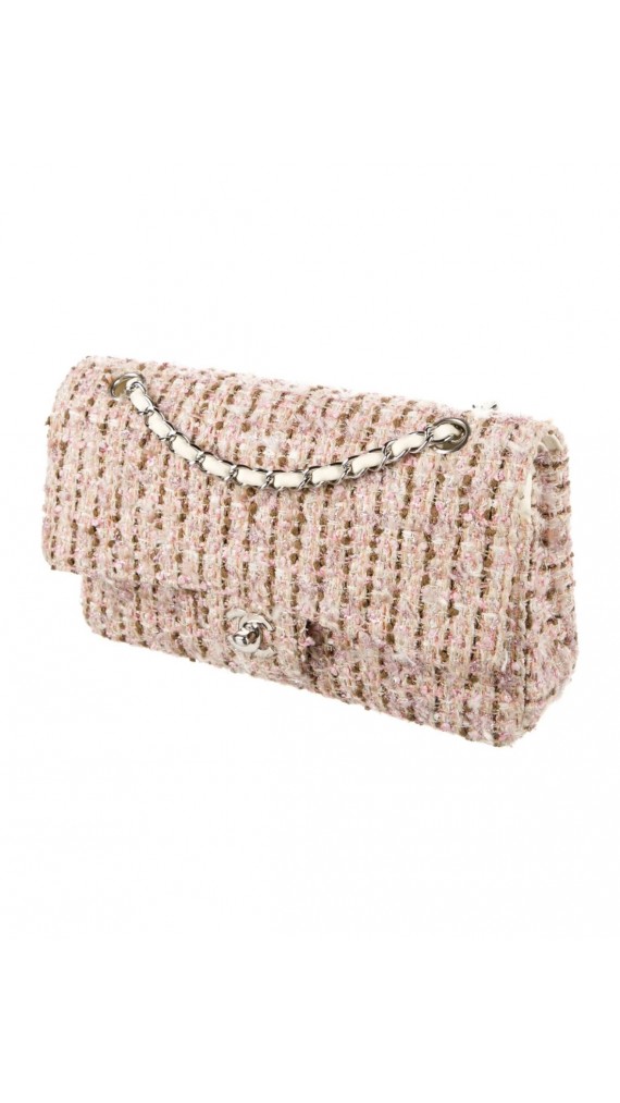Chanel Tweed Classic Double Flap Size Medium