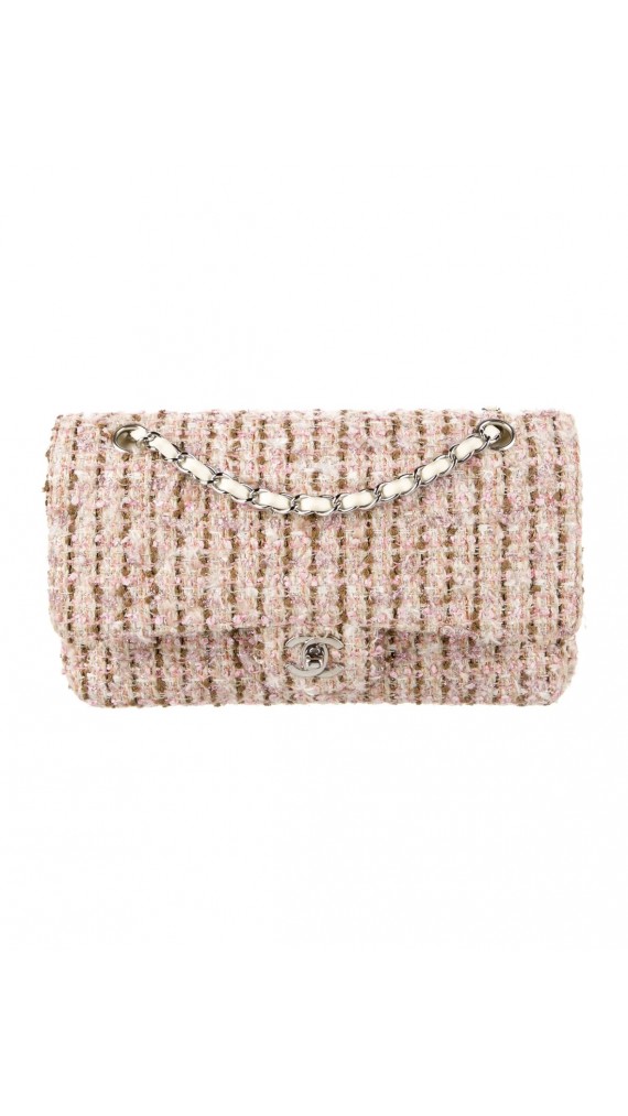 Chanel Tweed Classic Double Flap Size Medium
