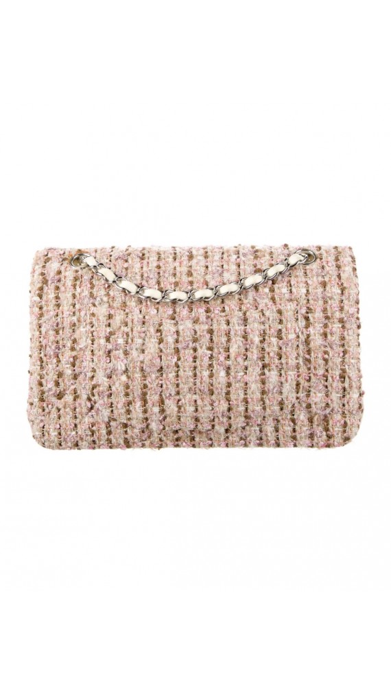 Chanel Tweed Classic Double Flap Size Medium