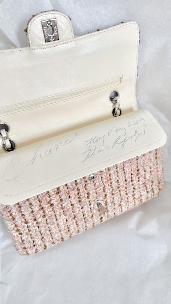 Chanel Tweed Classic Double Flap Size Medium