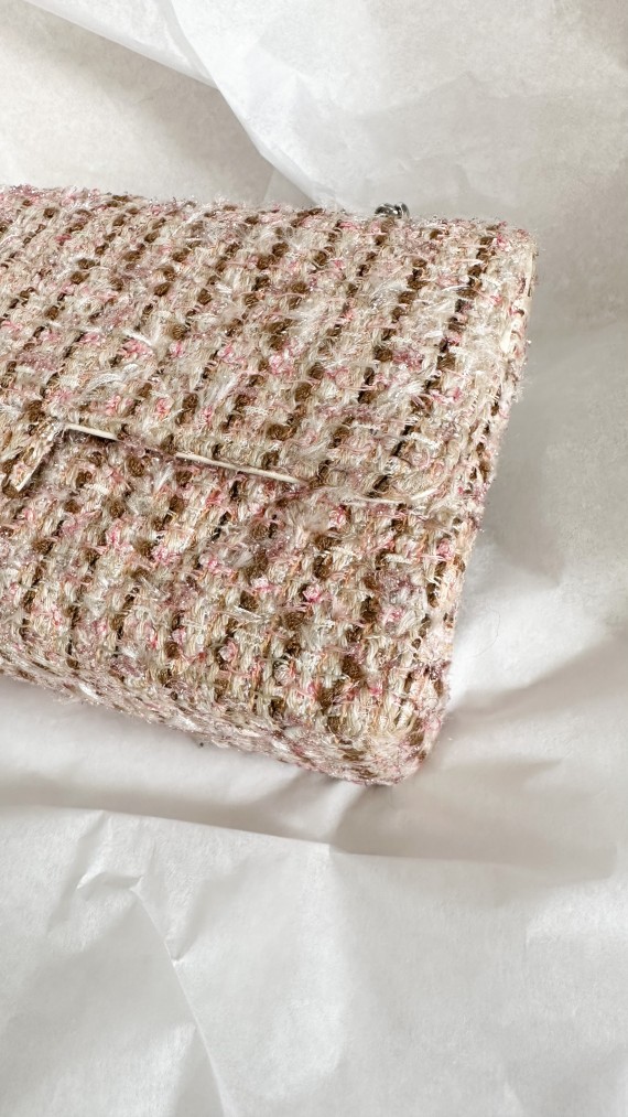 Chanel Tweed Classic Double Flap Size Medium