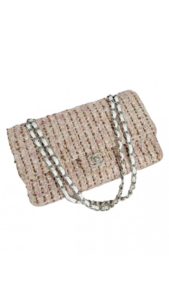 Chanel Tweed Classic Double Flap Size Medium