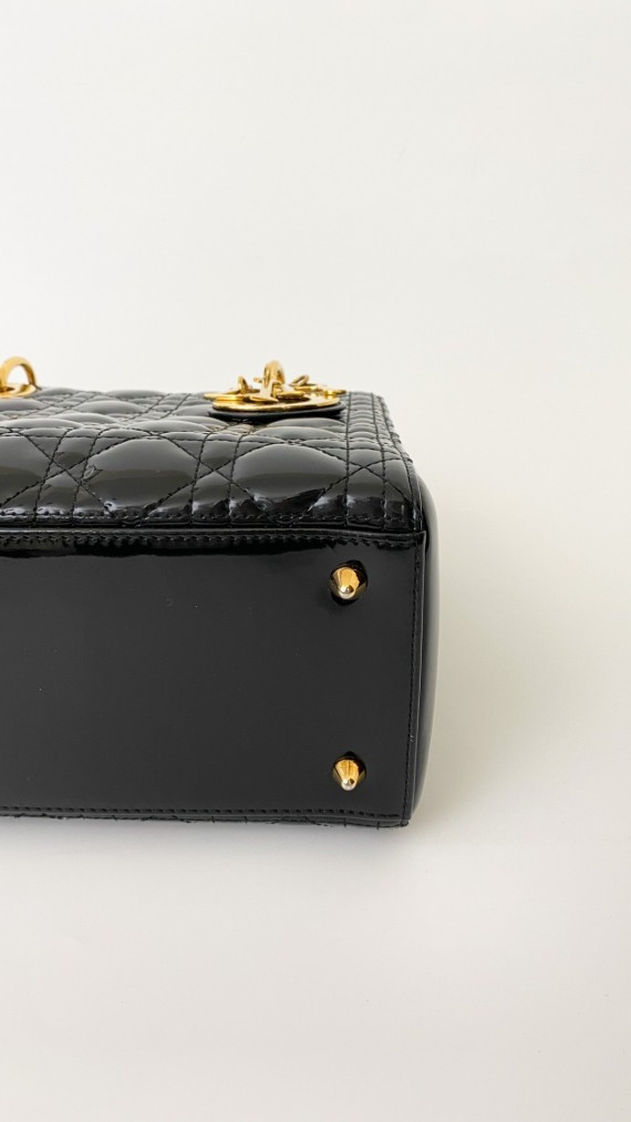 Lady Dior Medium i Patent
