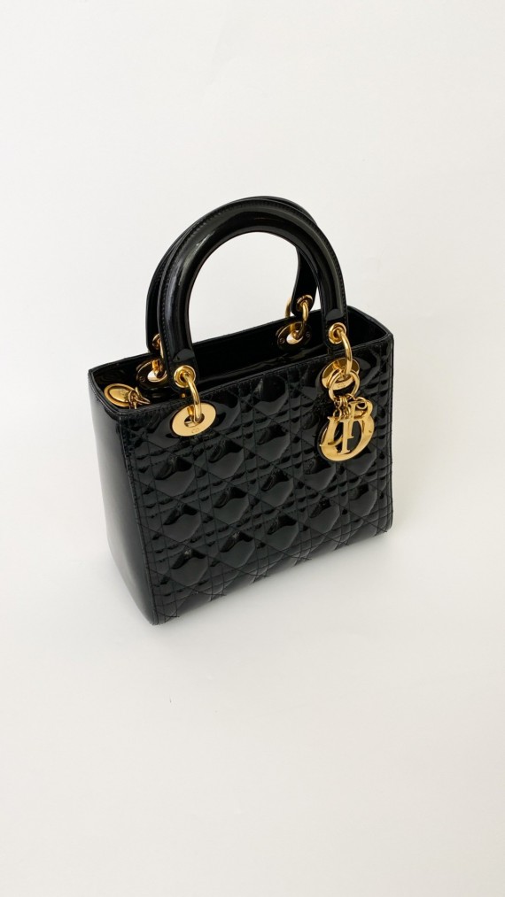 Lady Dior Medium i Patent