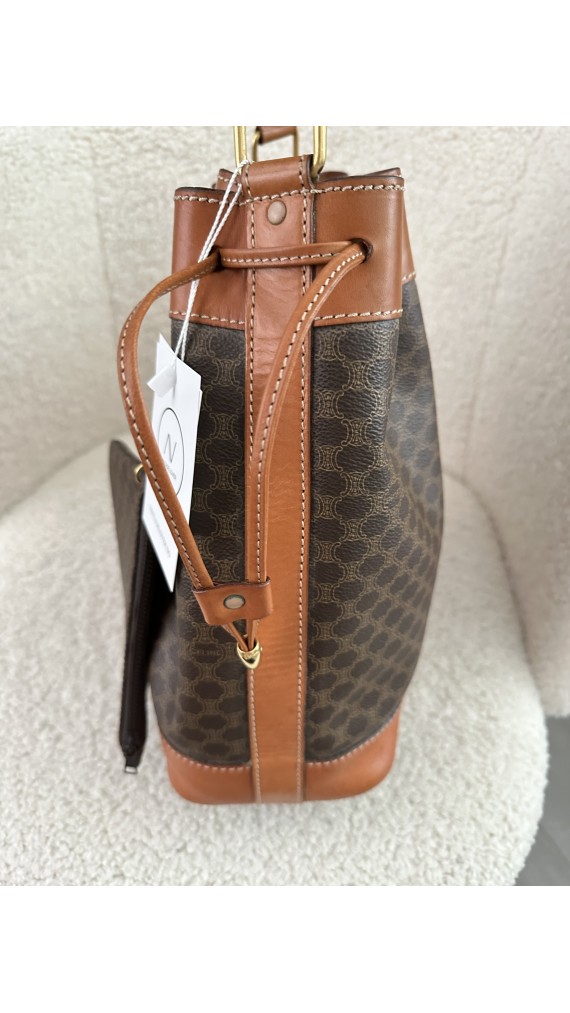 Vintage Celine Bucket Bag m. Clutch