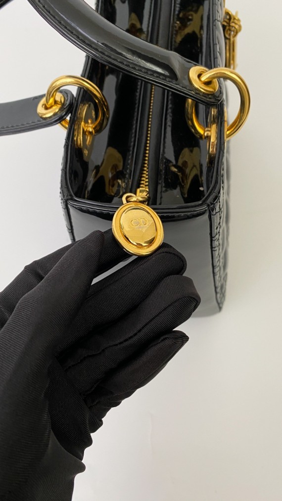 Lady Dior Medium i Patent
