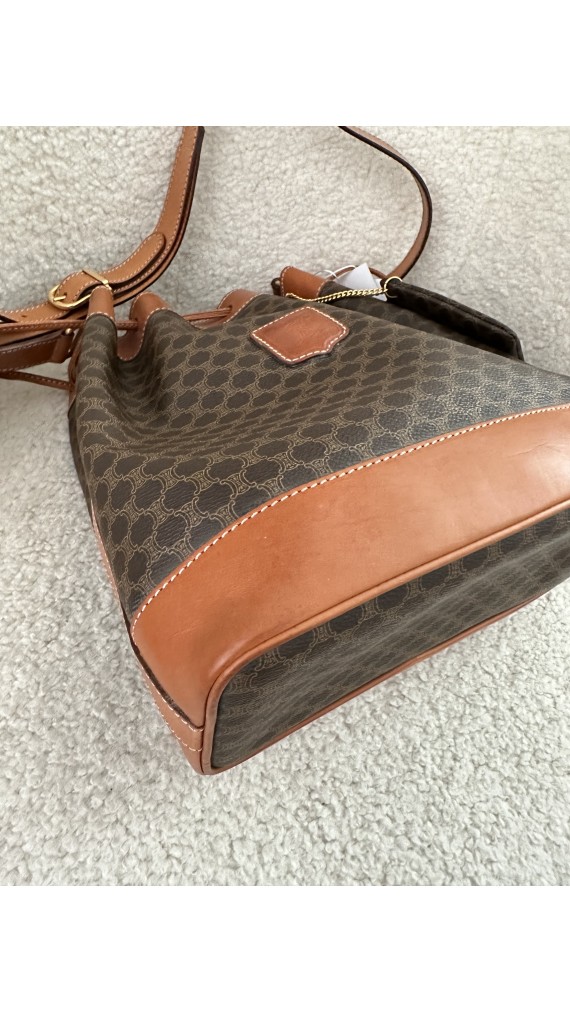 Vintage Celine Bucket Bag m. Clutch