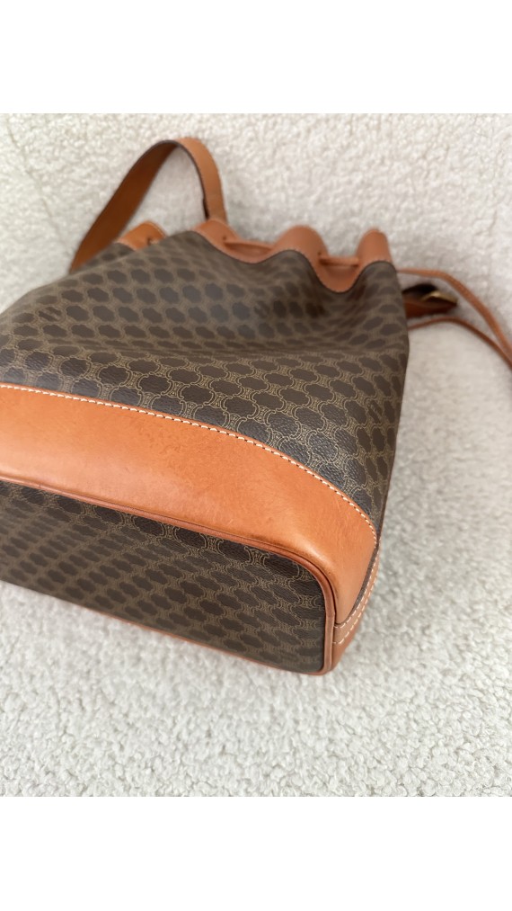 Vintage Celine Bucket Bag m. Clutch