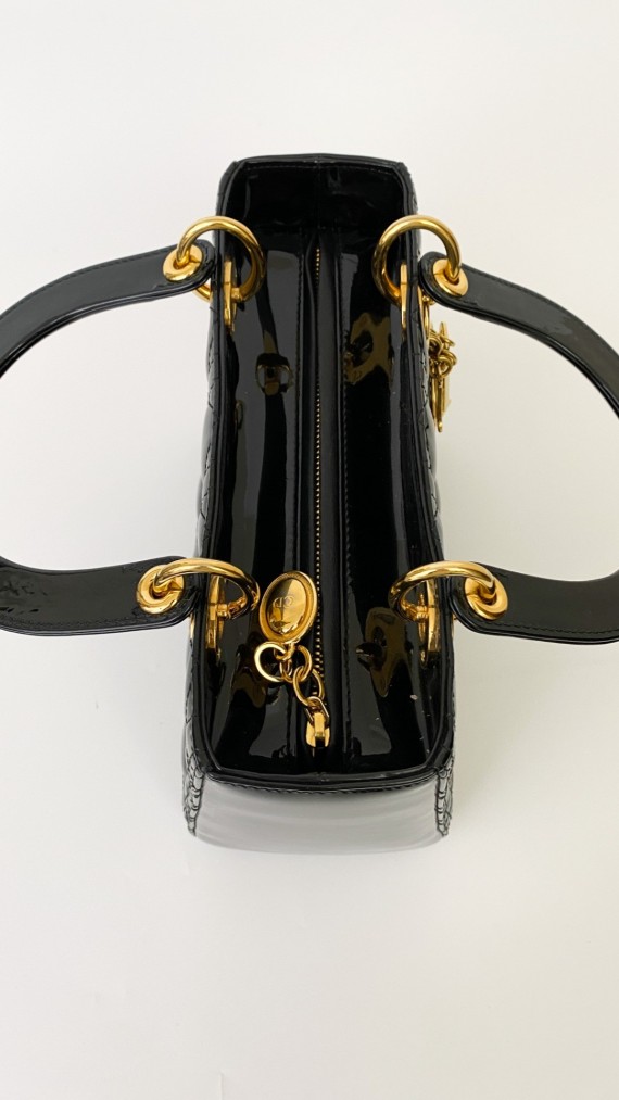 Lady Dior Medium i Patent