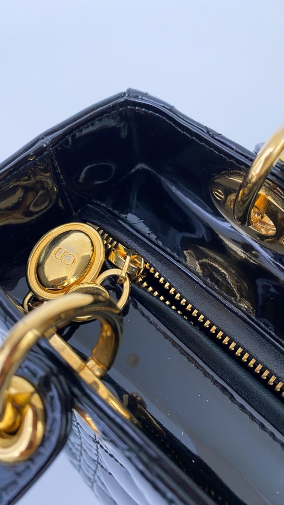 Lady Dior Medium i Patent