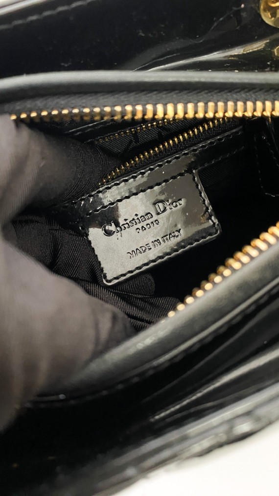 Lady Dior Medium i Patent