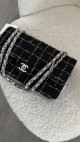 Chanel Tweed Classic Double Flap Size Meidum