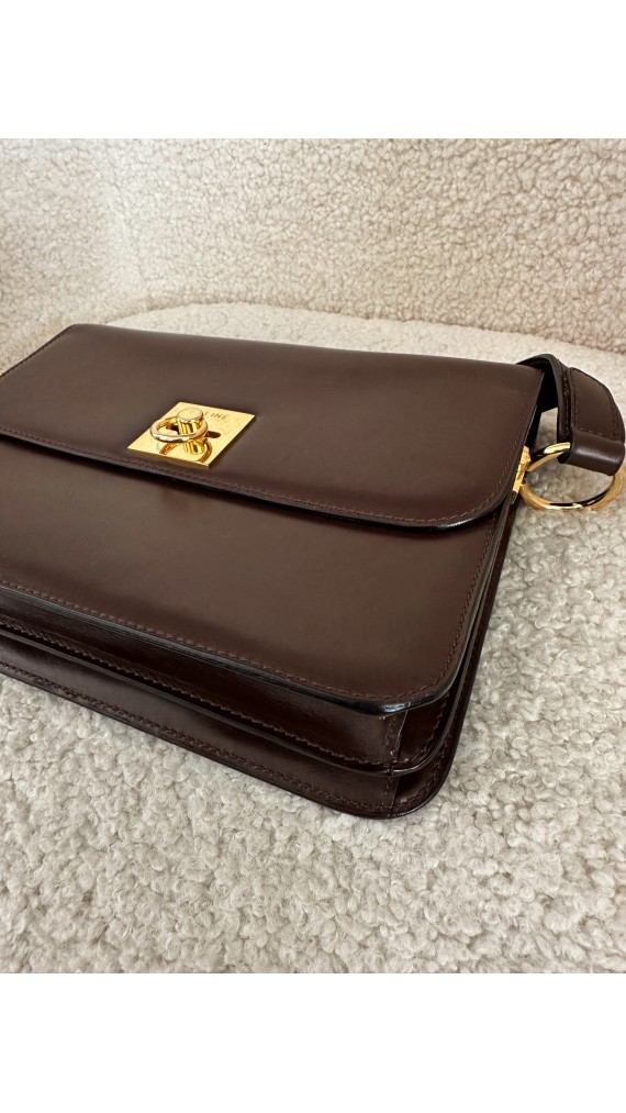 Vintage Celine Box Shoulder Bag