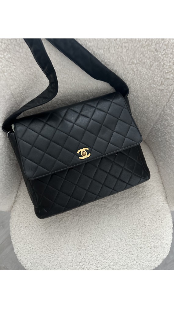 Chanel Caviar Single Flap Shoulder Bag