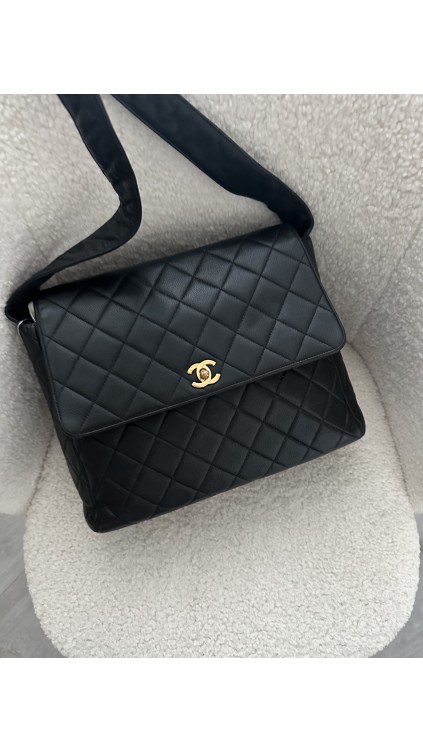 Chanel Caviar Single Flap Shoulder Bag