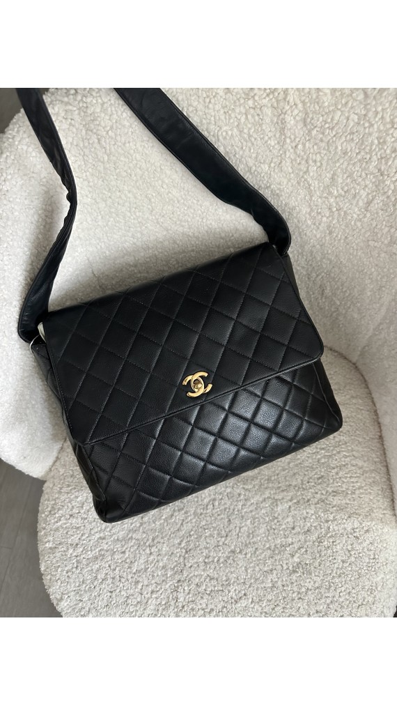 Chanel Caviar Single Flap Shoulder Bag