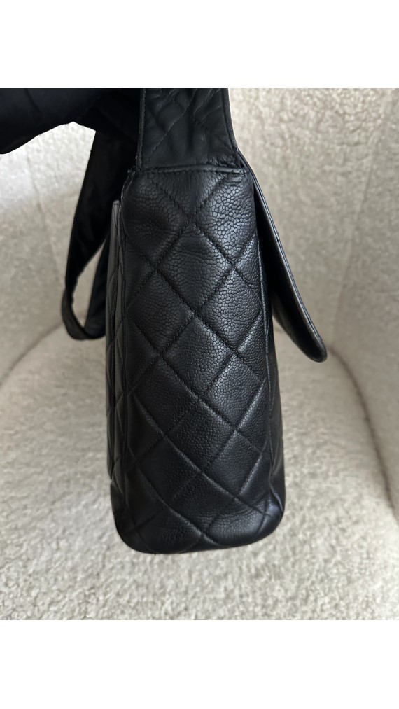 Chanel Caviar Single Flap Shoulder Bag