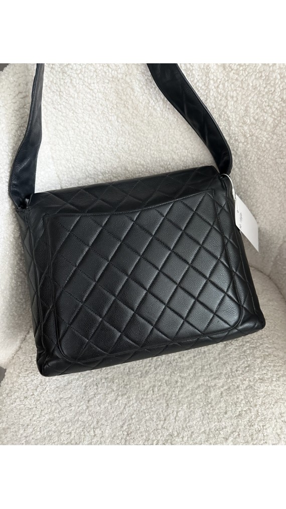 Chanel Caviar Single Flap Shoulder Bag