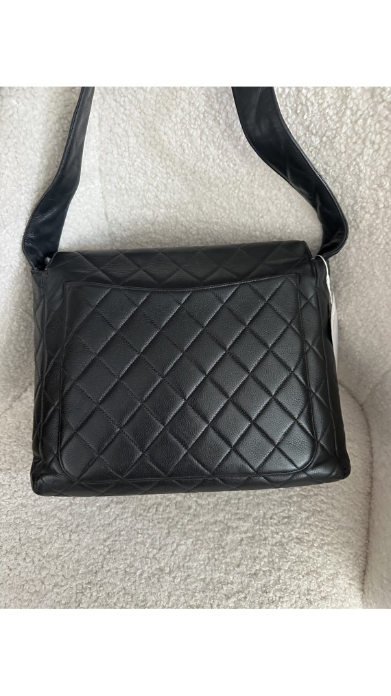 Chanel Caviar Single Flap Shoulder Bag