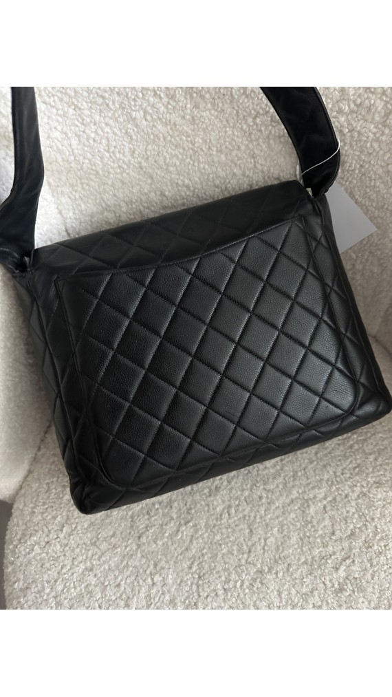 Chanel Caviar Single Flap Shoulder Bag