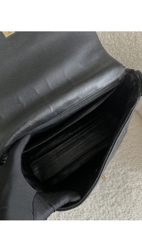 Chanel Caviar Single Flap Shoulder Bag