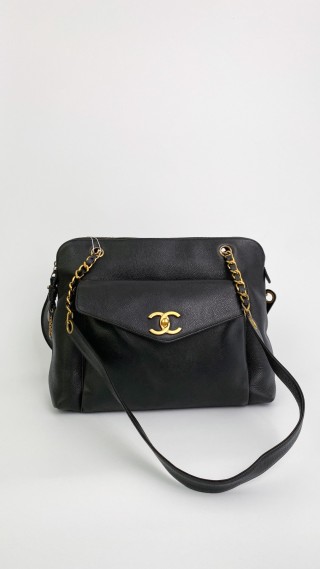 Chanel Caviar CC Tote Bag
