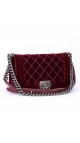 Chanel Boy Old Meidum Velvet Bag