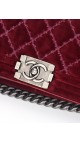 Chanel Boy Old Meidum Velvet Bag