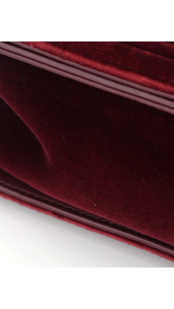 Chanel Boy Old Meidum Velvet Bag