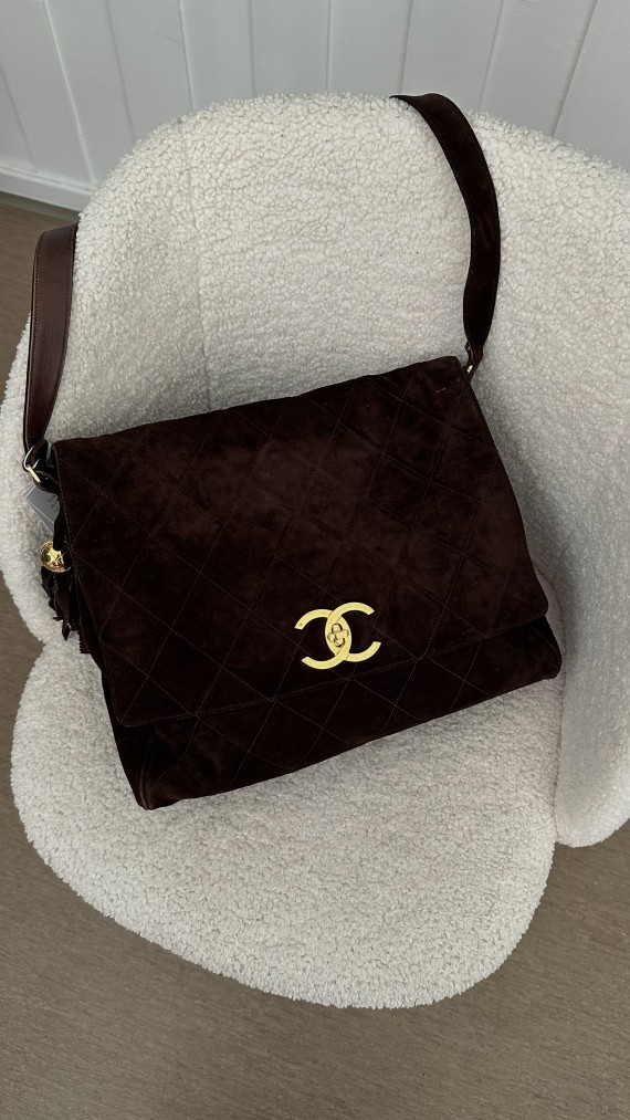 Chanel Velvet Shoulder Bag