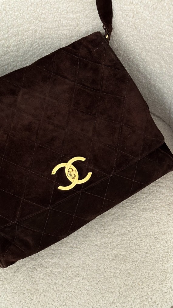 Chanel Velvet Shoulder Bag