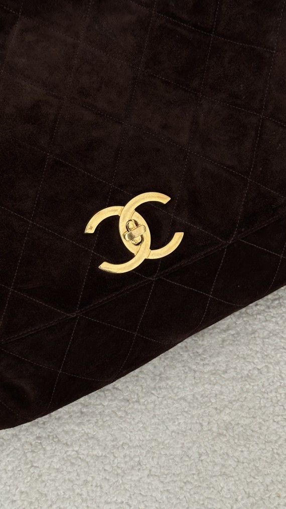 Chanel Velvet Shoulder Bag